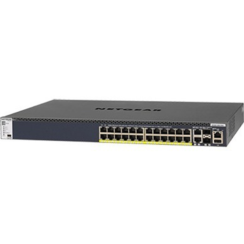 Netgear M4300 24x1G PoE+ Stackable Managed Switch with 2x10GBASE-T and 2xSFP+ (1000W PSU)