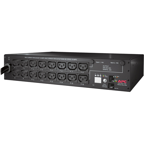 APC by Schneider Electric Rack PDU, Switched, 2U, 30A, 208V, (16)C13