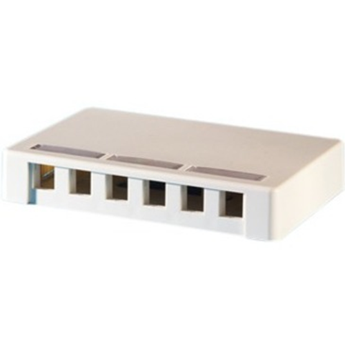 Ortronics Surface Mount Box, Holds Six Keystone Jacks Or Modules