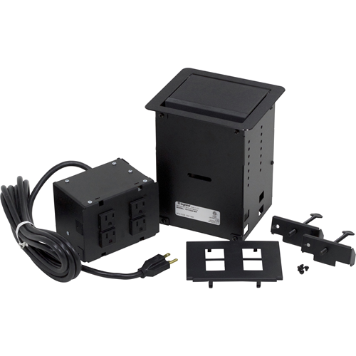 Middle Atlantic Integreat All Power Table Box, Cord Ended, Black