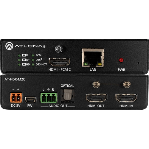 Atlona 4K HDR Multi-Channel Digital to Two-Channel Audio Converter