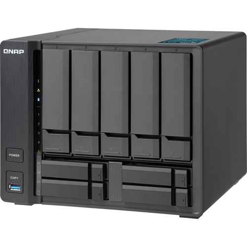 QNAP 7th-generation Intel Celeron&reg; 3865U 9-bay 10GbE Multimedia NAS