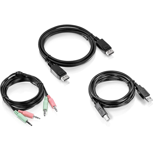 TRENDnet 6 ft.DisplayPort,USB,and Audio KVM Cable Kit