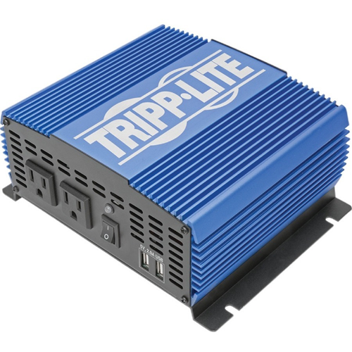 Tripp Lite 1500W Compact Power Inverter Mobile Portable 2 Outlet 2 USB Port
