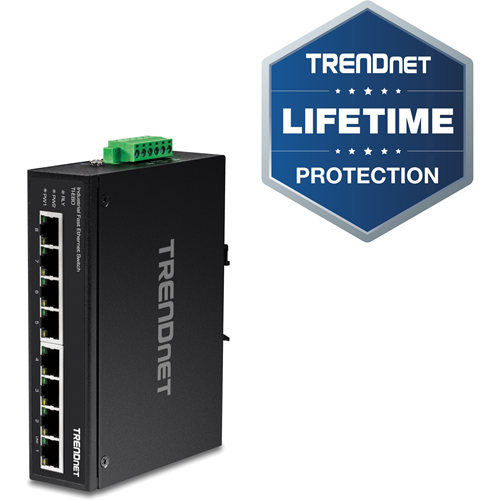 TRENDnet 8-Port Industrial Fast Ethernet DIN-Rail Switch