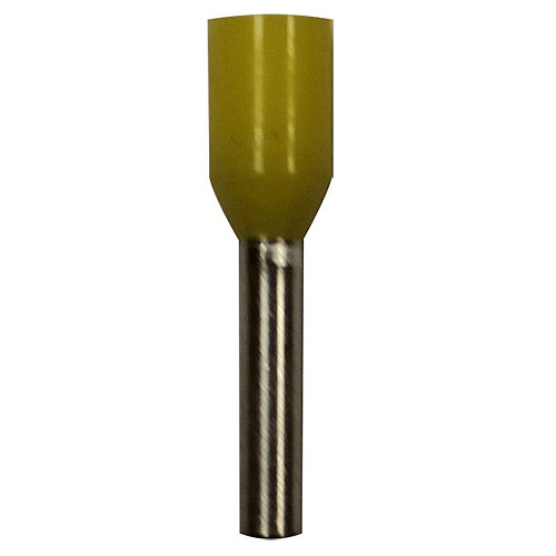 Wire Ferrule Yel Awg18 8mm Barrel 100pk