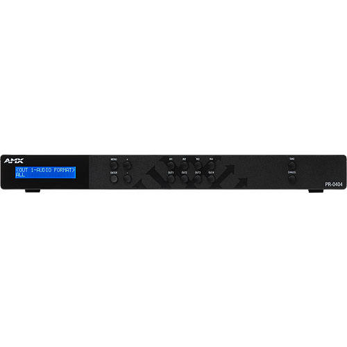 AMX PR-0404 Precis 4x4 4K60 HDMI Switcher