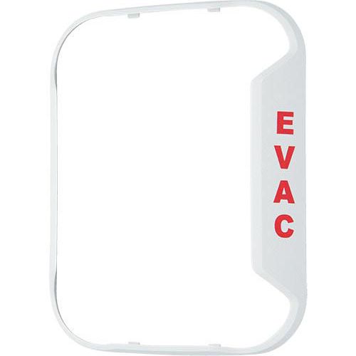 Evac White Bezel For Wall-Mount Horn Strobe - Works W/ Chwl, Chswl, Hwl, P2wl, Swl Models