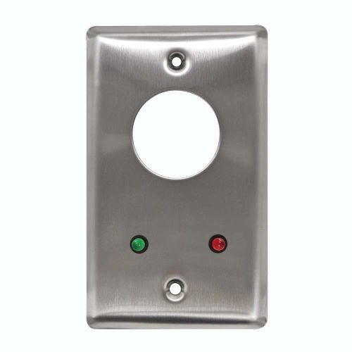 S/S Key Switch, Dpdt Mom W/Red & Green LED 24volt