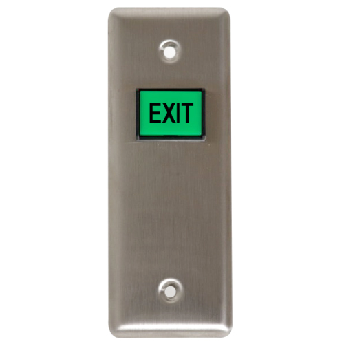 Button Square W/ Exit Logo On It