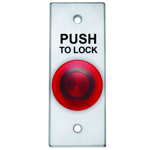 Red Push/Pull Button, N/O & N/C, Maintained, 12v