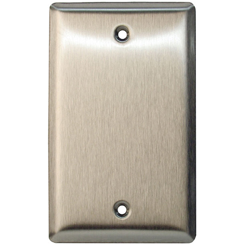 Single Gang Stainless Steel Cover Plate