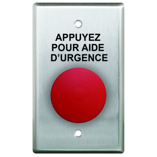 Press For Emergency Assistance . French Language