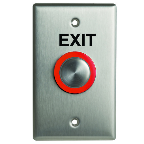 Illuminated Piezoelectric Push Button, Exit