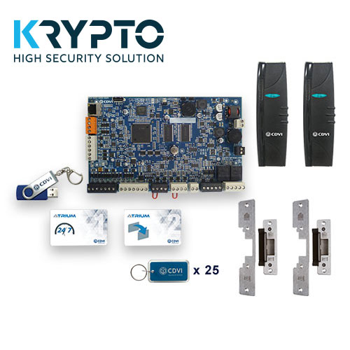 CDVI A22K1DSNB Krypto High Security Reader & Strike Kit No Box