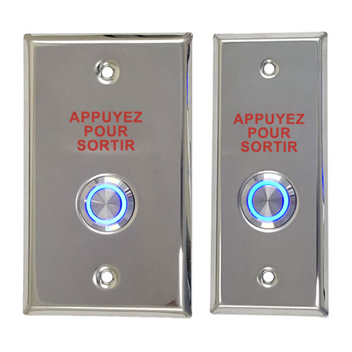 CDVI PREXFR Illuminated REX Push Button French