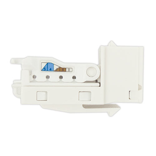 Cat5e 90 Degree Jack, Blue