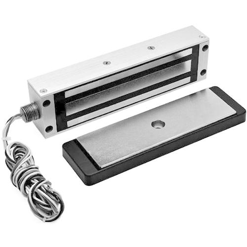 Locknetics 390+ Exact Retrofit, 2013 Series 1200 LB Holding Force Single Electromagnetic Gate Lock, Satin Aluminum