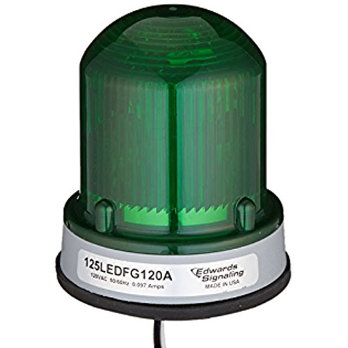 125 LED Flash Green 120vac