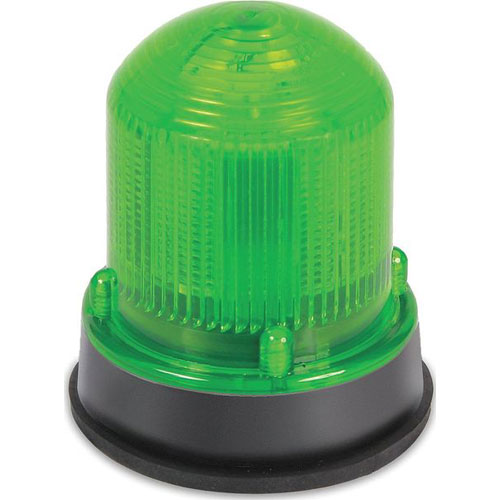 Edwards Signaling 125 Class XBR LED Beacon - Steady-On/65 fpm Flashing - Black Base