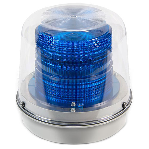 Edwards Signaling 94B-N5 94 Series Flashing Xenon Beacon, Heavy Duty Strobe, Blue, 120 VAC 50/60 Hz, 0.1 A