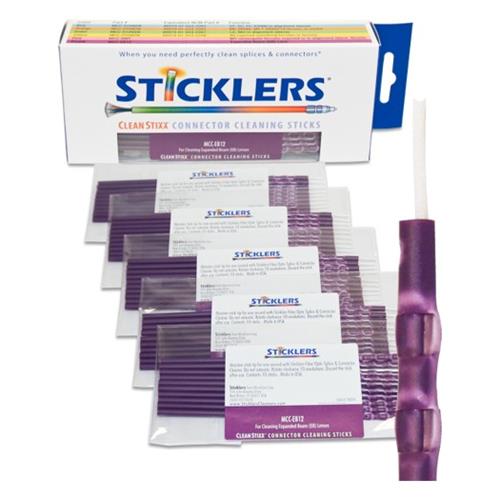 Sticklers MCC-EB12 CleanStixx Swabs for Expanded Beam, Purple, 50/Box