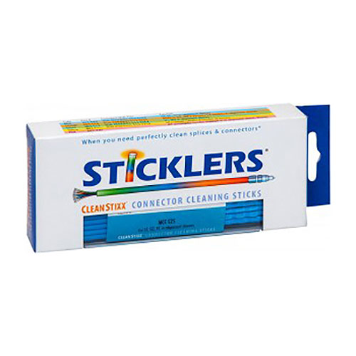 Sticklers MCC-S25 2.5mm CleanStixx Fiber Optic Swabs, Blue, 50/Box