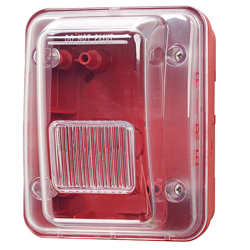 Gentex GOE Outdoor Enclosure, Plain (No Lettering), Red