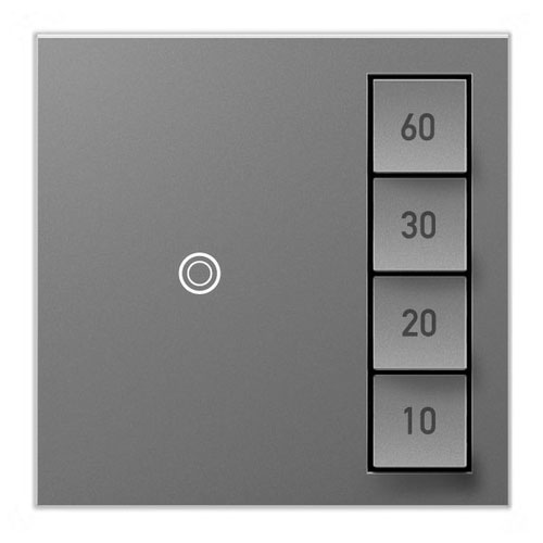 Legrand ASTM2M2 Adorne Collection Timer Switch,Manual-On/Timed-Off,Magnesium