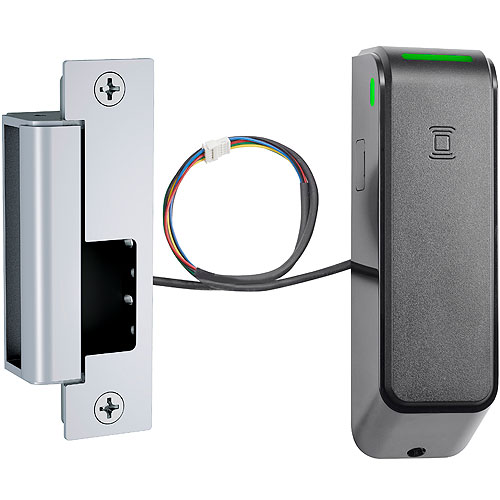 HES ES100-15LM-IPS-630 Wireless Electric Strike with 1500 Strike with Complete Pac Latchbolts Faceplates, Security Monitored, Satin Stainless Steel