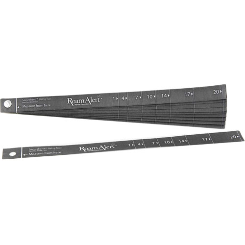 Stanley RoamAlert 804A1501 Resident Wristbands Sizing Tool, 12 in Length, 13/64 in Height