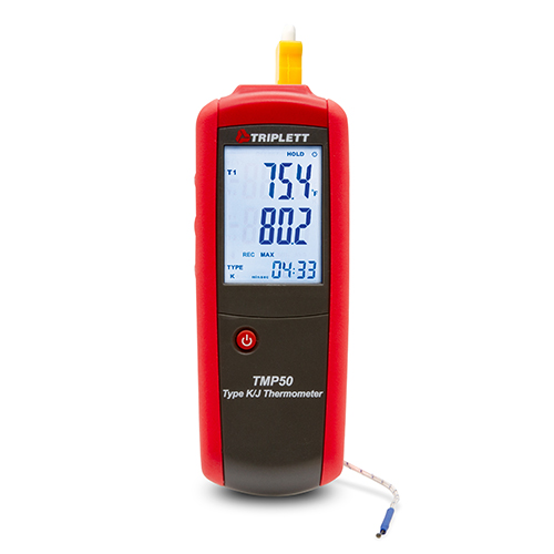 Type K/J Thermometr W/Cert Of Traceability To Nist