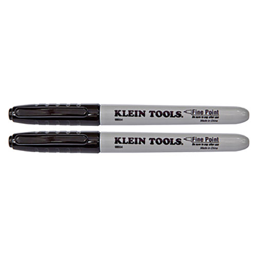 Klien Tools 98554 Black Permanent Marker - 2 Pack