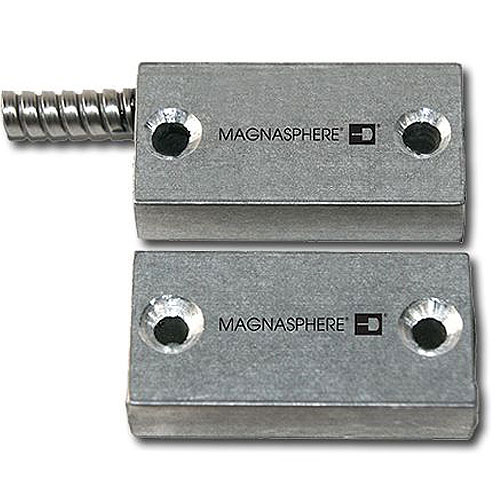 Magnasphere MSS-321SSurface Mount Contact with Armored Cable, 3 Switches, 1 Open Loop, 2 Closed Loop