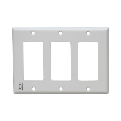 Faceplate Infinity 3 Gang Decora White