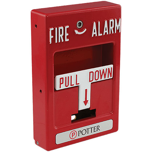 Wthrprf Dual Action Red Pull Station Fire Alarm