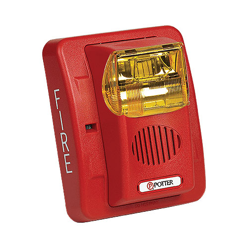 Wall Mount Selectable Amber Strobe White Body