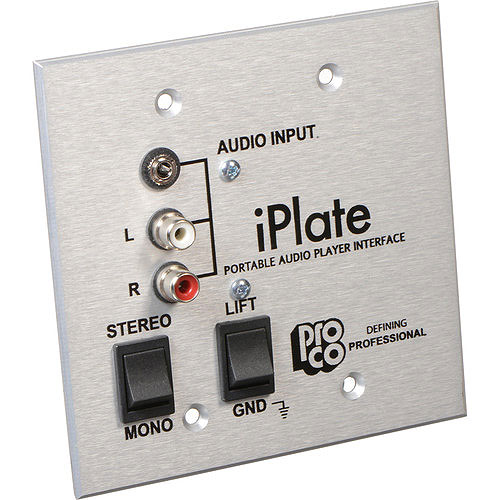 ProCo IPLATE iPlate - Portable Audio Player Wall Plate Interface