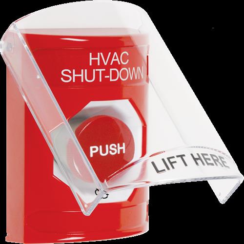 Safety Technology Red Bttn, 6517a Cvr/Sndr, Turn To Reset HVAC Shutdwn