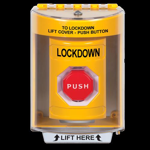 Safety Technology Yellow Illuminated Key To Reset Stopper Station Wi