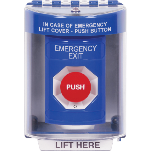 Safety Technology Blue Stopper Station, Universal Cover With Spacer, 