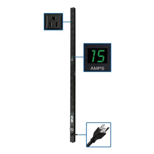 Surge Protector Metered PDU 15 Amp Vert 48