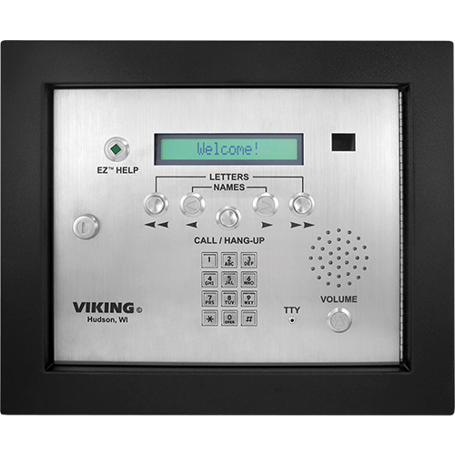 Viking Electronics Apartment Entry System with Accessibility Features and Color Video, Flush Mount