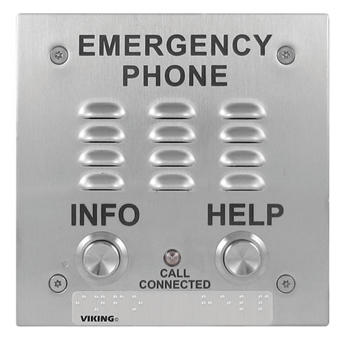 Voip Two Button Stainless Steel Handsfree Emergenc