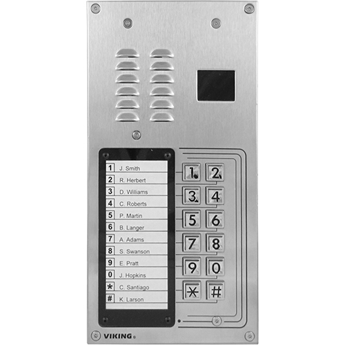 Voiptelephone Entry System With Proximity Card Rdr