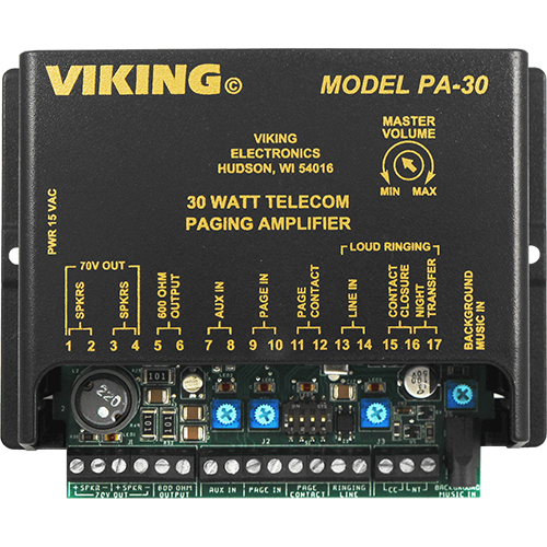 30 Watt Telecom Paging Amp