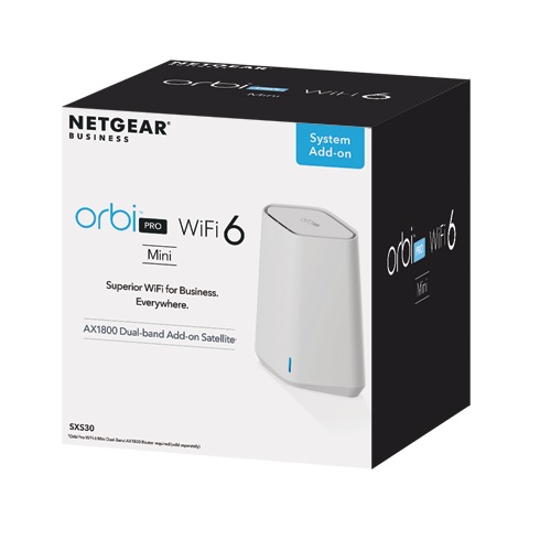 Netgear Orbi Pro SXS30 Dual Band 802.11ax 1.76 Gbit/s Wireless Access Point