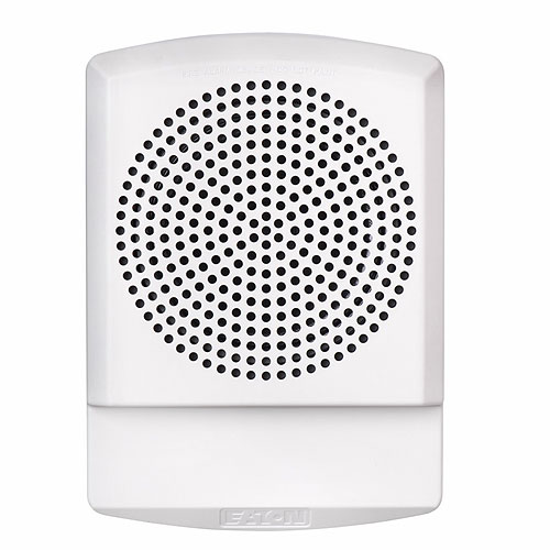 Eaton ELSPKW-N Eluxa LED High Fidelity Speaker, White,Wall, 24VDC, No Lettering