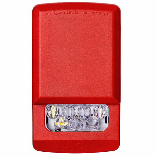 Eaton ELSTR-N Eluxa LED Strobe, Red, Wall, 24V, 15/30/75/110/135/185CD, No Lettering