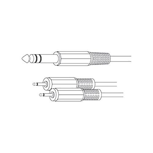 Adpt 1/4 St Pg/2 3.5mm M Pg 6in